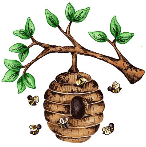 Picture Of A Bee Hive - ClipArt Best