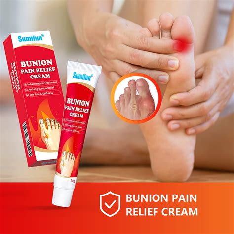 Sumifun Bunion Pain Relief Cream - 4 Count Toe Swelling and Bunion ...