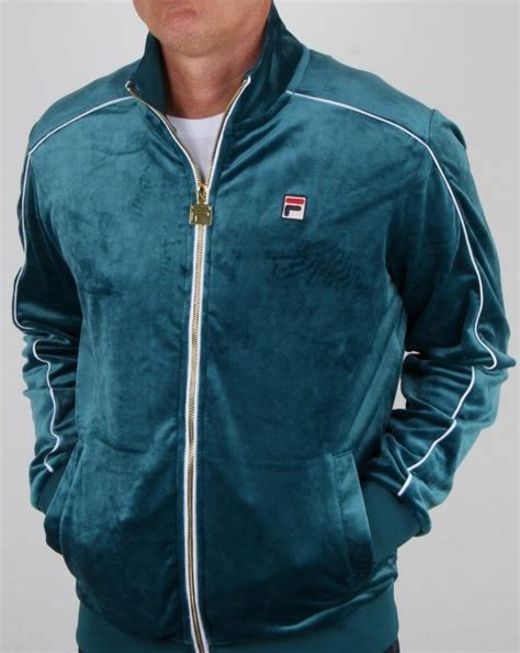 Fila Mens Velour Tracksuit Active Active Tracksuits