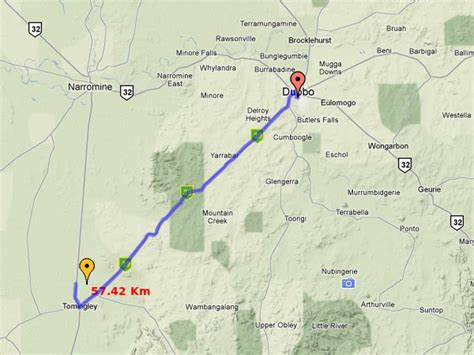 Display driving routes between locations on a map