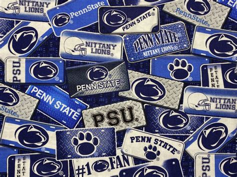 NCAA Penn State Cotton Quilt Mask Fabric 18x 21 FQ | Etsy