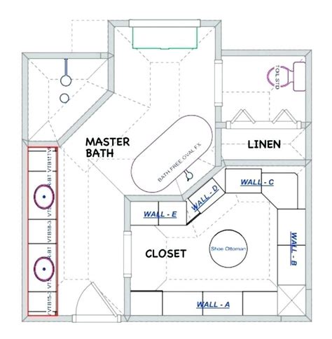 Master Bathroom Floor Plans Corner Tub Decorating - Image to u