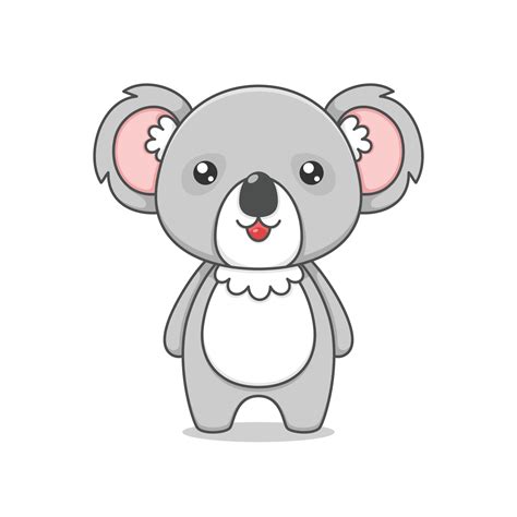 Cute Koala Cartoon Character 3212209 Vector Art at Vecteezy