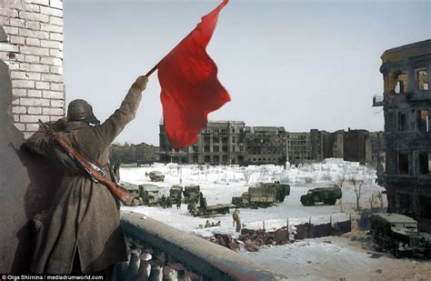 Battle of Stalingrad in colour 75 years later | Daily Mail Online