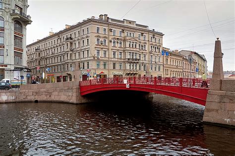 Red Bridge, St. Petersburg, Russia