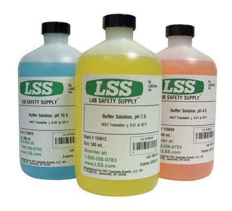 LAB SAFETY SUPPLY, Buffer Solution Kit - 7Y379|7Y379 - Grainger