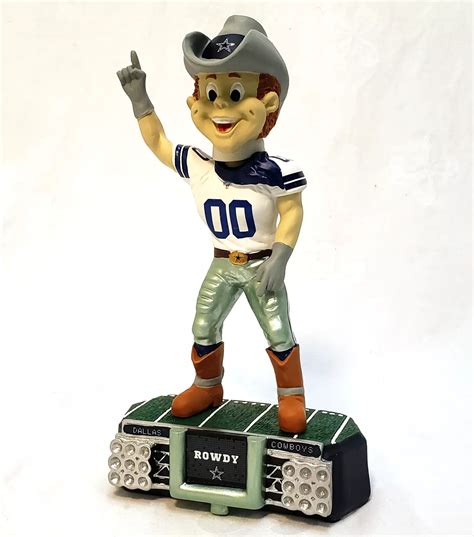 Cowboys Rowdy Mascot Stadium Lights Bobblehead - SWIT Sports