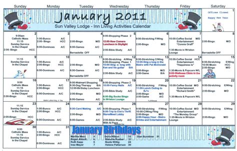 Memory Care Unit Activity Calendar 2023 – Get Calender 2023 Update