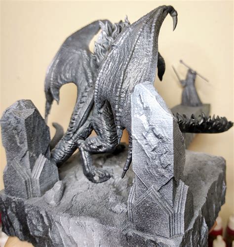 Gandalf and Balrog 3d Printed and Primed - Etsy