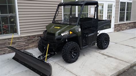 2015 Polaris Ranger 570 with a 72" Open Trail KFI Snow Plow, 4500 ...