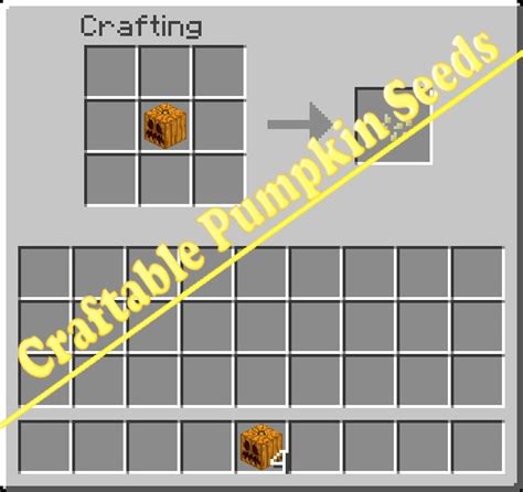 Craftable Pumpkin Seeds Minecraft Mod