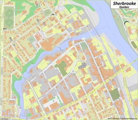 Sherbrooke Map | Quebec, Canada | Detailed Maps of Sherbrooke