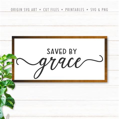 Saved by Grace SVG – Origin SVG Art