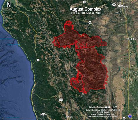 August Complex of fires in Northern California has burned 846,000 acres ...