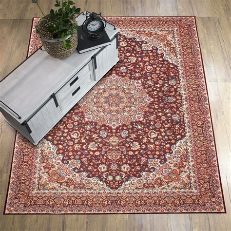 My Magic Carpet Machine Washable Area Rug Kenya Ruby 5X7 - Walmart.com ...