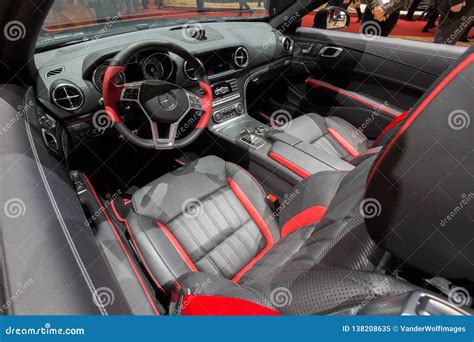 Interior Mercedes-Benz SLK 200 Editorial Image - Image of black, future ...