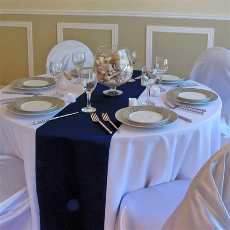 Blue Wedding Table Decorations Navy Blue And White Wedding Table ...