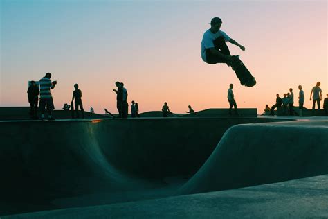 skate, sunset, skateboard, 2K, skater, playing, person, together, park ...