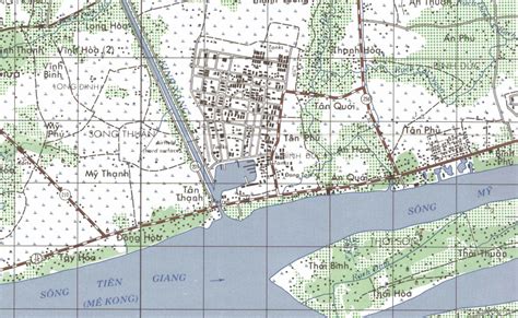 My Tho, Vietnam Topographical Map – Battle Archives