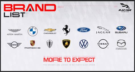 Racing Car Brands