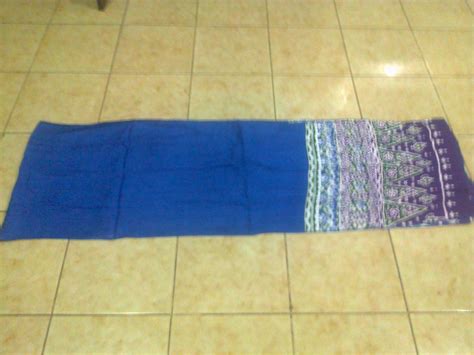 SELENDANG 230 X 34 CM BIRU | TOKO SELENDANG TARI JAWA ONLINE