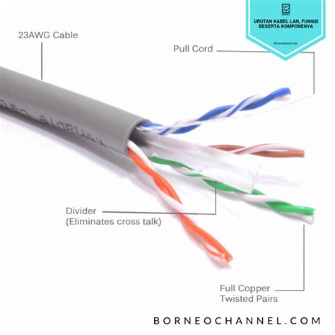 [Terlengkap] Urutan Kabel LAN beserta Fungsinya - Borneo Channel