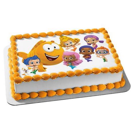 Bubble Guppies Nonny Molly Oona Gil Deema Mr Grouper #2 Edible Cake ...