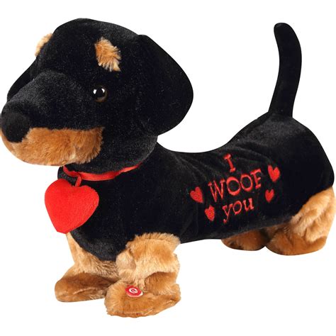 Dancing Musical Wiener Dog Plush Toy - Plays "Bow Chicka Wow Wow ...