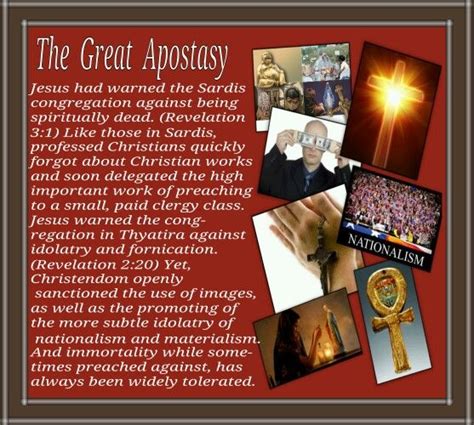 The Great Apostasy | Listen, Obey and be Blessed | Pinterest