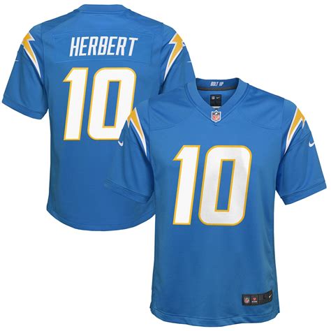 Youth Nike Justin Herbert Powder Blue Los Angeles Chargers Game Jersey