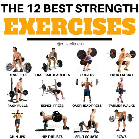 💥💥THE 12 BEST STRENGTH EXERCISES!!💥💥 - 🤔Well, the best? Yeah I think ...