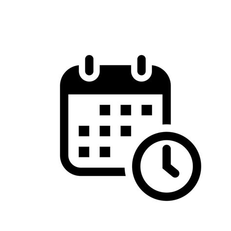 Date time icon vector in trendy style. Calendar and clock concept ...