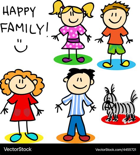 Stick Figure Family Clipart Vector | lupon.gov.ph