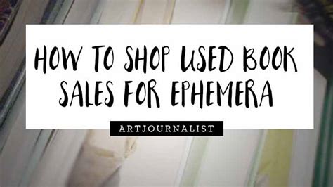 How I Shop Used Book Sales for Mixed Media Art Supplies & Inspiration