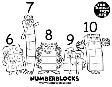 Numberblocks Coloring Pages Printable