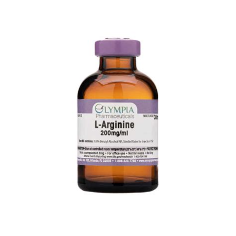 L-Arginine Injection, 200mg/mL (Arginine Shot) | Olympia