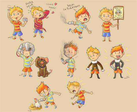 Lucas and Claus Doing Their Things by Kosmotiel on DeviantArt