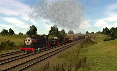 Trainz Donald and Douglas pulling a goods train by Wildcat1999 on ...