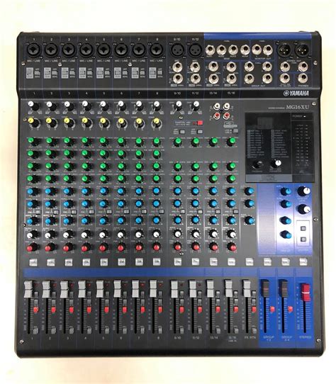 Yamaha Official Audio Mixer MG16XU 16 Channel Stereo Mixer Professional ...