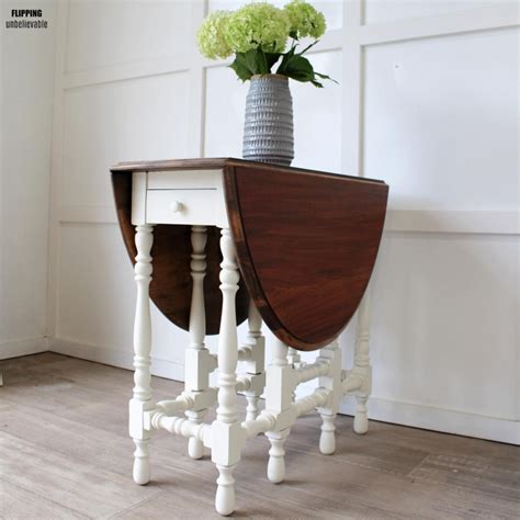 Antique White Drop Leaf Table | General Finishes Design Center