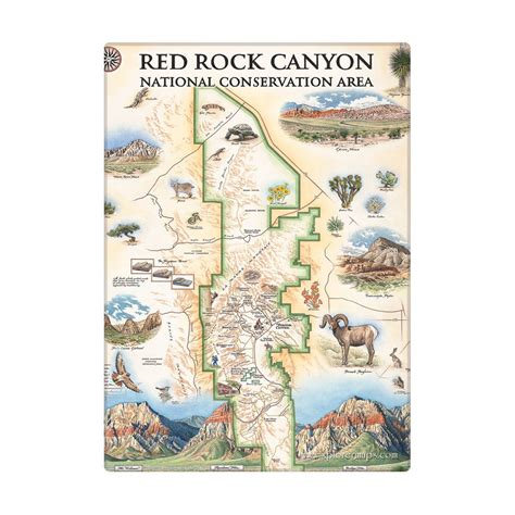 Red Rock Canyon Map - Red Rock Canyon State Park - Xplorer Maps