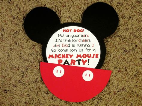 Mickey Mouse Invitations - Love to be in the Kitchen