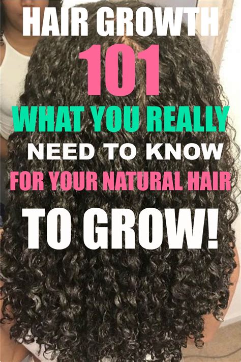 Hair Growth 101 For Black Women - Grow Your Natural Hair Long | Hair ...