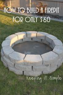 How to Build a DIY Fire Pit for Only $60 - Keeping it Simple