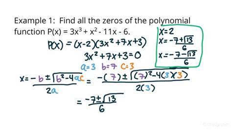 How to Use the Rational Zeros Theorem to Find All Irrational Zeros of a ...