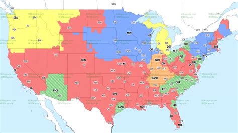 NFL Week 4 coverage map: TV schedule for CBS, Fox regional broadcasts ...