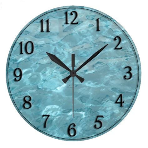 Swimming Pool Water - Summer Fun Abstract Large Clock | Zazzle.com