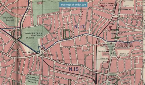 Map of Tottenham, London