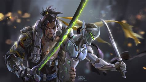 Genji Hanzo Overwatch Artwork Wallpaper,HD Games Wallpapers,4k ...