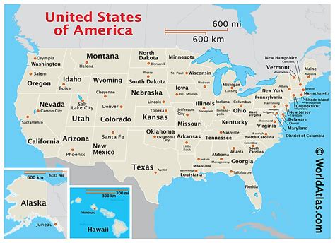 Map Of The United States With Capital Cities - Spring 2024 Trends